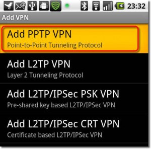آموزش PPTP برای Android