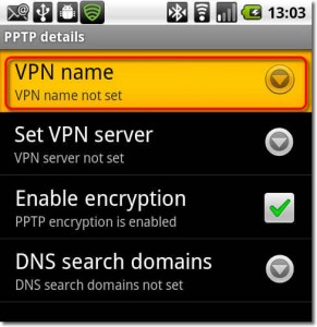 آموزش PPTP برای Android